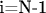 i=N-1$