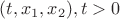 $(t,x_1,x_2), t>0$ $(t,x_1,x_2), t>0$