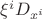 $\xi^iD_{x^i}$
