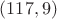 $(117, 9)$