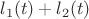 $l_1(t)+l_2(t)$