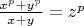 $\frac{x^p + y^p}{x + y}=z^p$