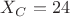 $ХX_C = 24 Ом$