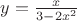 $y = \frac{x}{3-2x^2}$