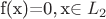 f(x)=0,\,x\in L_2