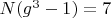 $N(g^3-1)=7$