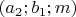 $(a_2;b_1;m)$