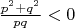 $\frac{p^2+q^2}{pq}<0$