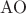 $\mathrm{AO}$