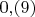 $0{,}(9)$
