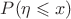 $P(\eta \leqslant x)$