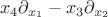 $$x_4\partial_{ x_1} - x_3\partial_{ x_2}$$