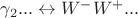 $\gamma_2... \leftrightarrow W^-W^+...$