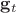 $\mathbf g_t$ $\mathbf g_t$
