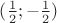 $(\frac{1}{2};-\frac{1}{2})$
