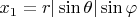 $x_1=r|\sin\theta|\sin\varphi$