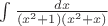 $\int\frac{dx}{(x^2+1)(x^2+x)}$