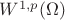 $W^{1,p}(\Omega)$