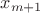 $x_{m+1}$