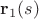 $\mathbf r_1(s)$
