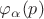 $\varphi_{\alpha} (p)$
