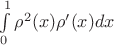 $\int\limits_{0}^{1} \rho^2(x)\rho'(x)dx$