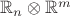 $\mathbb R_n \otimes \mathbb R^m$