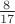 $\frac{8}{17}$