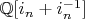 $\mathbb{Q}[i_n+i_n^{-1}]$