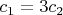 $c_1=3c_2$