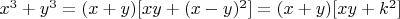 $x^3+y^3=(x+y)[xy+(x-y)^2]=(x+y)[xy+k^2]$