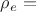 $\rho_e=$