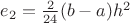 $e_2=\frac{2}{24}(b-a)h^2$