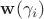 $\mathbf w(\gamma_i)$