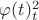 $\varphi(t)_t^2 $