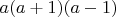 $a(a+1)(a-1)$