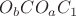 $O_bCO_aC_1$