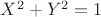$X^2+Y^2=1$