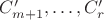 $C'_{m+1},\ldots,C'_{r}$