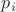 ${p_i}$