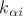 $k_{\alpha i}$