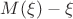 $M(\xi)-\xi$