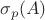 $\sigma_{p}(A)$