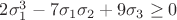 $2\sigma_1^3-7\sigma_1\sigma_2+9\sigma_3\geq0$