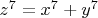 $z^7=x^7+y^7$