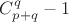 $C_{p+q}^q-1$