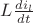 $% MathType!MTEF!2!1!+-
% feaagCart1ev2aaatCvAUfeBSjuyZL2yd9gzLbvyNv2CaerbuLwBLn
% hiov2DGi1BTfMBaeXatLxBI9gBaerbd9wDYLwzYbItLDharqqtubsr
% 4rNCHbGeaGqiVu0Je9sqqrpepC0xbbL8F4rqqrFfpeea0xe9Lq-Jc9
% vqaqpepm0xbba9pwe9Q8fs0-yqaqpepae9pg0FirpepeKkFr0xfr-x
% fr-xb9adbaqaaeGaciGaaiaabeqaamaabaabaaGcbaGaamitamaala
% aabaGaamizaiaadMgadaWgaaWcbaGaamiBaaqabaaakeaacaWGKbGa
% amiDaaaaaaa!3BB5!
\[L\frac{{d{i_l}}}{{dt}}\]$