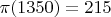 $\pi(1350)=215$