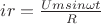 $ir = \frac{Umsin\omega t}{R}$