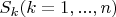 $S_k(k=1,...,n)$
